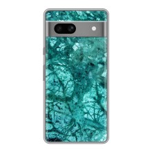 Мраморний чехол на Google Pixel 7A (VPrint) (Зелений мрамор)