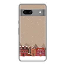 Новорічні, Святкові Чохли для Google Pixel 7A - 2024 год (Зимове місто)