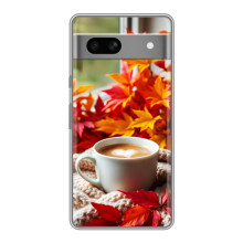 Чехол с уникальным дизайном «Осень с кофе» для Google Pixel 7A