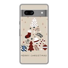 Різдвяні Чохли для Google Pixel 7A (VPrint) (Merry Christmas)