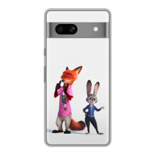 Силіконовий чохол з принтом Зоотрополіс для Google Pixel 7A – Джуді і Нік