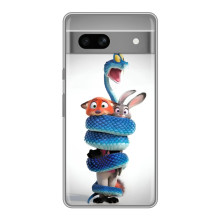 Силіконовий чохол з принтом Зоотрополіс для Google Pixel 7A – Змія Зоо