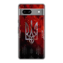 Украинские Чехлы для Google Pixel 7A с картинкой УПА (AlphaPrint) (ГЕРБ УПА)