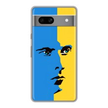 Украинские Чехлы для Google Pixel 7A с картинкой УПА (AlphaPrint) (Степан Бандера)