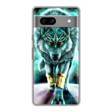 Захисні чохли для Гоогле Піксел 7А (AlphaPrint) (ХІТ продаж) ВОВК (Яскравий вовк)