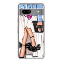 Силиконовый Чехол на Google Pixel 7A с картинкой Стильных Девушек – Мода
