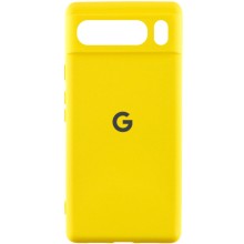 Чохол Silicone Cover Lakshmi Full Camera (AAA) with Logo для Google Pixel 8 Pro – Жовтий