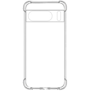 TPU чохол GETMAN Ease logo посилені кути Full Camera для Google Pixel 8 Pro – Прозорий