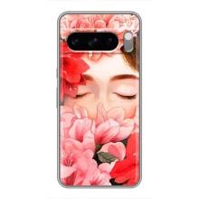 Чехлы (ART) Цветы на Google Pixel 8 Pro (VPrint) (Очі в квітах)