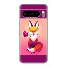 Чохли з картинкою Лисичка для Google Pixel 8 Pro (VPrint) (Лиса з трояндою)