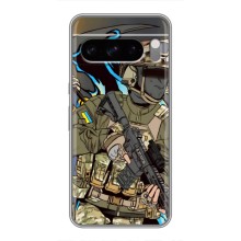 Чехлы с картинкой ЗСУ для Google Pixel 8 Pro (AlphaPrint) (Воїн ЗСУ)