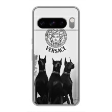 Чехлы VERSACE для Гугл пиксель 8 Про (PREMIUMPrint) (Доберман Версаче)