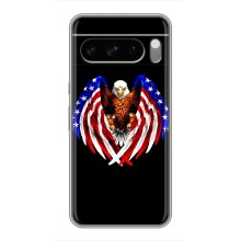 Чехол Флаг USA для Google Pixel 8 Pro (Крылья США)