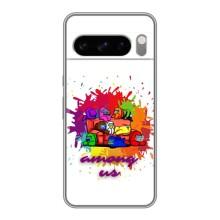 Чохли Амонг Ас для Google Pixel 8 Pro (AlphaPrint) (Яскравий АмонгАс)