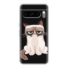Чохол з принтом для Google Pixel 8 Pro (AlphaPrint) Модні коти (Сумний кіт)