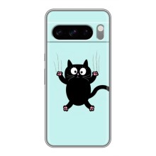 Чохол з принтом для Google Pixel 8 Pro (AlphaPrint) Модні коти (Падаючий кіт)