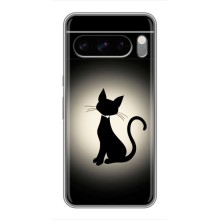 Чохол з принтом для Google Pixel 8 Pro (AlphaPrint) Модні коти (Силует котика)