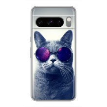 Чохол з принтом для Google Pixel 8 Pro (AlphaPrint) Модні коти (Стильний кіт)