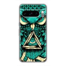 Чохол з пташками на Google Pixel 8 Pro (VPrint) (Сова з оком)