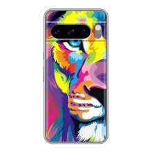 Чохол з картинкою ЛЕВ для Google Pixel 8 Pro (VPrint) (Яскравий Лев)