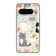 Чохол з малюнком кіт на Google Pixel 8 Pro (Колаж котів)