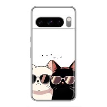 Чохол з малюнком кіт на Google Pixel 8 Pro (Коти в окулярах)