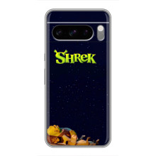 Чехол с мультфильмом Шрек на Google Pixel 8 Pro – Шрек лого