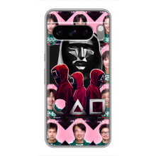 Чехол Гра в кальмара для Google Pixel 8 Pro – Персонажи игры кальмара