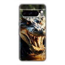 Чехол с картинкой «Хищники» для Google Pixel 8 Pro – Крокодил