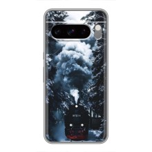 Новогодние, Праздничные Чехлы для Google Pixel 8 Pro - 2024 год (Зимний поезд)