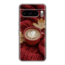 Чехол с уникальным дизайном «Осень с кофе» для Google Pixel 8 Pro – Кофе на пледе