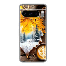 Чехол с уникальным дизайном «Осень с кофе» для Google Pixel 8 Pro – Осенне-зимнее кофе