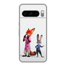 Силиконовый чехол с принтом Зоотрополіс для Google Pixel 8 Pro – Джуди и Ник