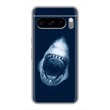 Силиконовый бампер с картинкой животных для Google Pixel 8 Pro (Пасть Акулы)