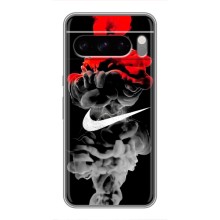 Силиконовый Чехол на Google Pixel 8 Pro с картинкой Nike (Nike дым)