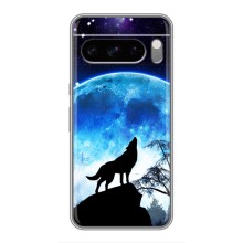 Захисні чохли для Гугл Пiксель 8 Про (AlphaPrint) (ХІТ продаж) ВОВК (Вовк на місяць)