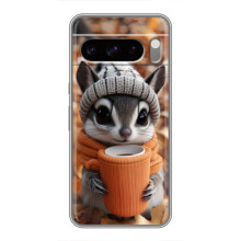 Печатный чехол «Зверята с кофе» для Google Pixel 8 Pro