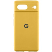 Чехол Silicone Cover Lakshmi Full Camera (AAA) with Logo для Google Pixel 8 – Желтый