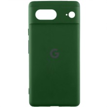 Чехол Silicone Cover Lakshmi Full Camera (AAA) with Logo для Google Pixel 8 – Зеленый