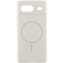 Чехол Silicone Cover Lakshmi Full Camera (AA) with MagFit для Google Pixel 8 – Белый