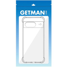 TPU чохол GETMAN Ease logo посилені кути Full Camera для Google Pixel 8 – Прозорий