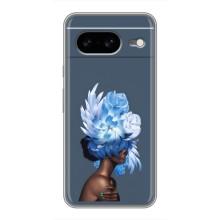 Чехлы (ART) Цветы на Google Pixel 8 (VPrint) (Квіти на голові)