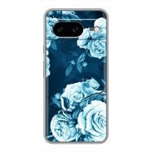 Чехлы (ART) Цветы на Google Pixel 8 (VPrint) (Блактині бутони)