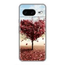 Чехлы для любимой на Google Pixel 8 Ґуґл Піксель 8 (VPrint) (Дерево серце)