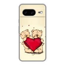 Чехлы для любимой на Google Pixel 8 Ґуґл Піксель 8 (VPrint) (Медвежата)