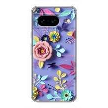 Чохли з квітами для Google Pixel 8 (VPrint) (Дизайн квітів)