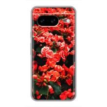 Чохли з квітами для Google Pixel 8 (VPrint) (Квіти червоні)
