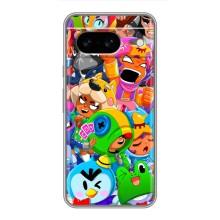 Чехлы Brawl Stars для Google Pixel 8 (AlphaPrint)