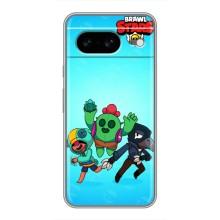 Чехлы Brawl Stars для Google Pixel 8 (AlphaPrint)