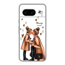 Чохол з друком для Google Pixel 8 - (Мама з дитинкою) (AlphaPrint) (Донька і мама)